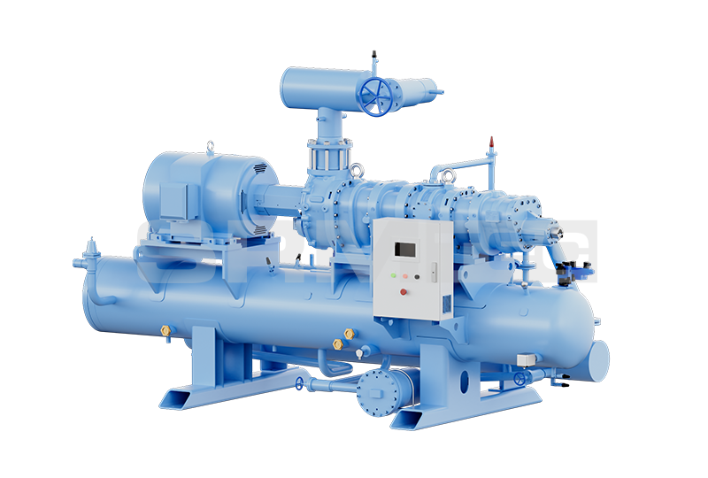 開(kāi)啟式單機(jī)雙級(jí)變頻螺桿壓縮機(jī)組